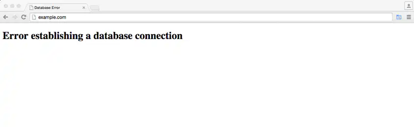 error-establishing-a-database-connection Database connection Error