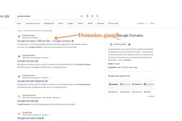 Get into Google Domain Account